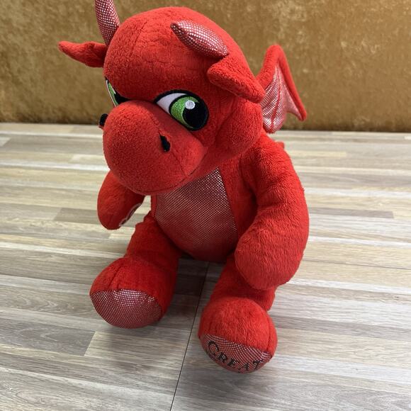Build A Bear Great Wolf Lodge Magiquest Ellie Red Dragon Plush Stuff - JL383 - Picture 1 of 8